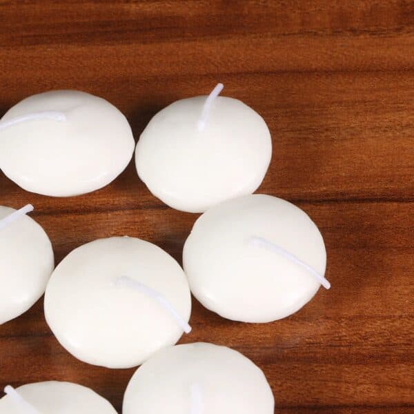 Unscented Small Floating Candles Wedding Party New Year Birthday Party Decoration Candles - 12 PCS