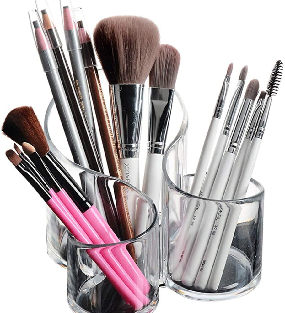 Acrylic Multi-purpose Brush Cosmetic Organizer 3 Compartment – 2