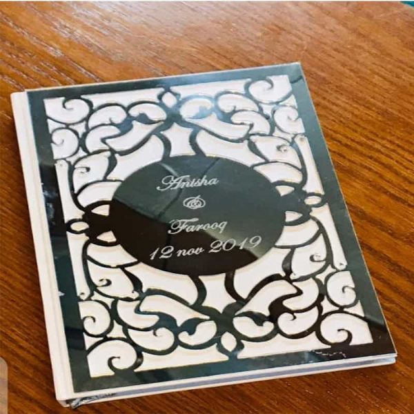 Customized Mirror Diary Guest Book