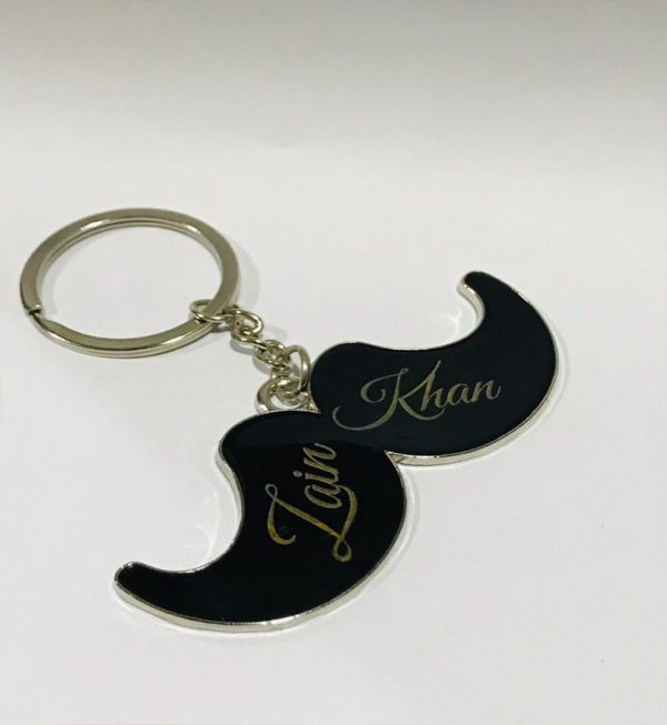 Customized Mustache Keychain with Box