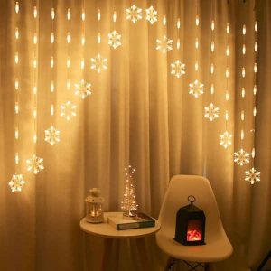 Snowflake LED Curtain Lights