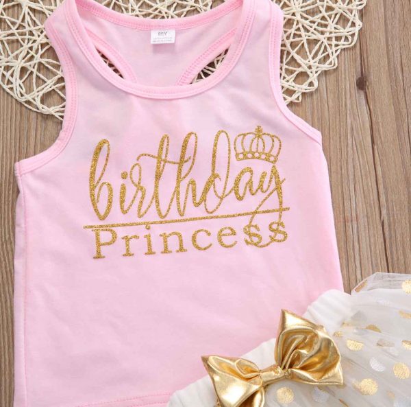 Kid Baby Girl Birthday Outfit