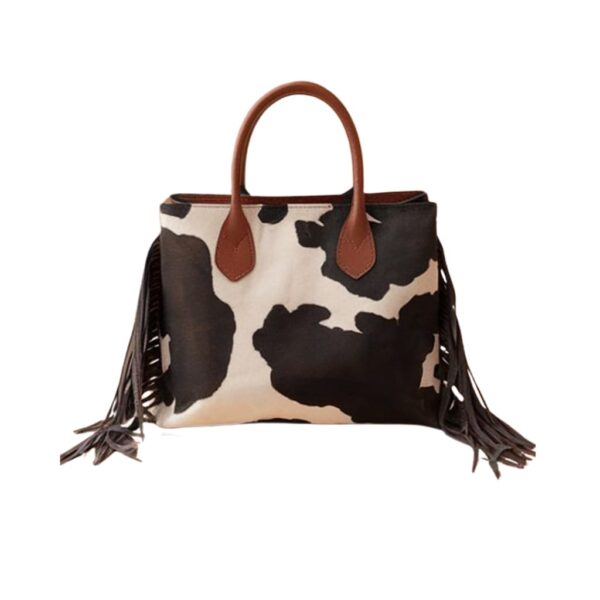 Gelata Brown Calf Hair Tote Bag