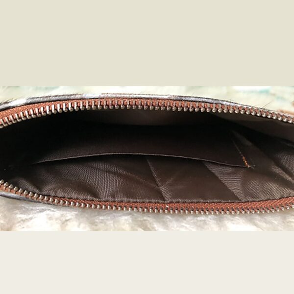 Chic cowhide leather handbag CHB-F-1020 with distinctive pattern, trendy women's designer purse with modern flair