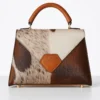 Urban Crossbody Cowhide Bag 1 Urban crossbody cowhide bag back view showing rear design