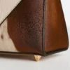 Urban Crossbody Cowhide Bag 4 Urban crossbody cowhide bag worn view demonstrating crossbody style