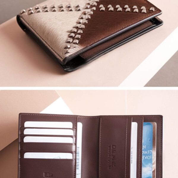 Windmill Cowhide Stud Bifold Wallet