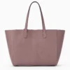 Mauve Luxe Everyday Suede Tote Bag - 3