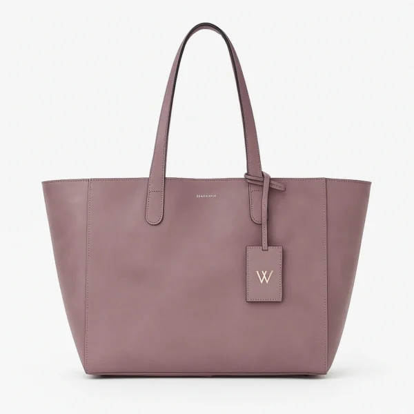 Mauve Luxe Everyday Suede Tote Bag