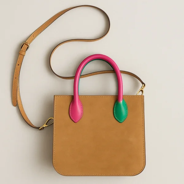 WG Dusty Suede Leather Tote Bag