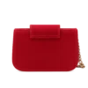 Crimson Curve Suede Mini Bag - 1