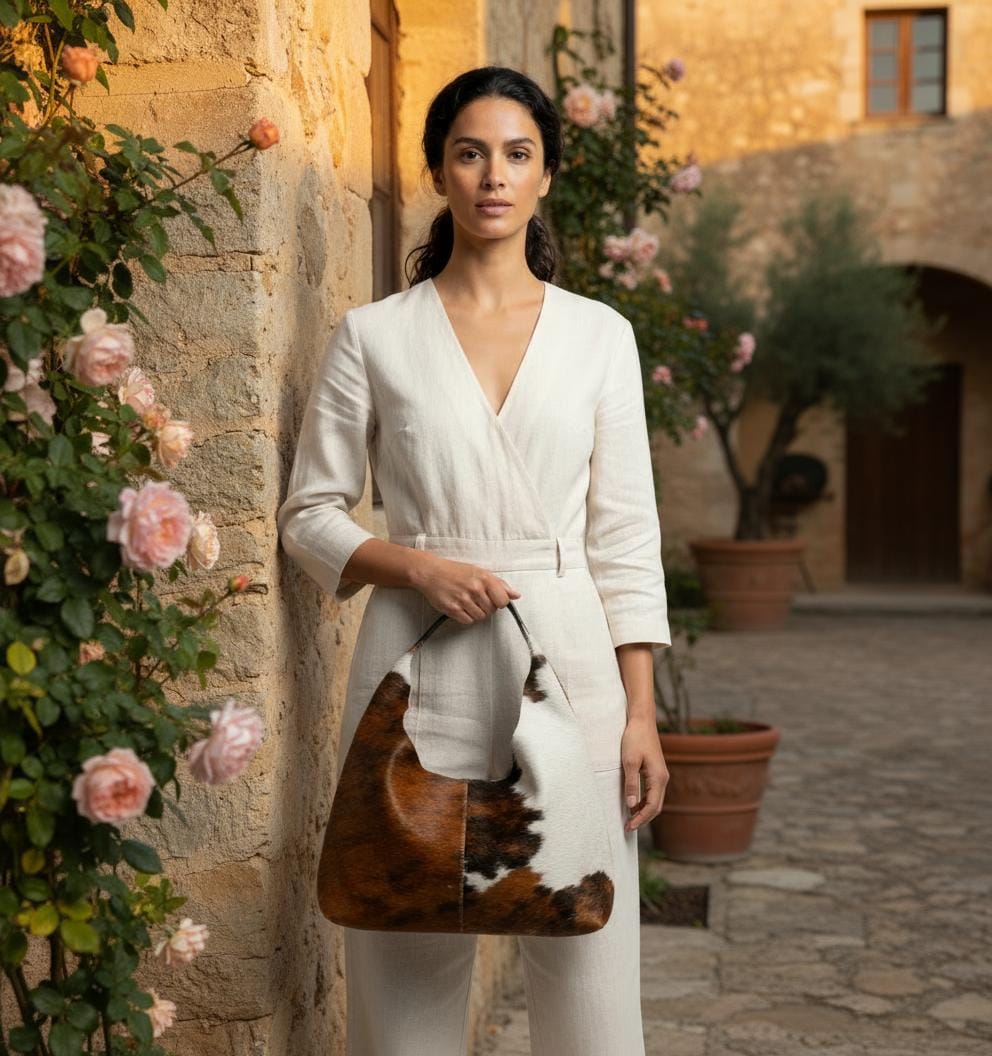 Handcrafted Slouchy Cowhide Crossbody Bag for Women Handcrafted Slouchy Cowhide Crossbody Bag for Women