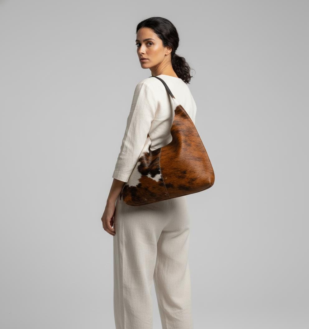 Handcrafted Slouchy Cowhide Crossbody Bag for Women Handcrafted Slouchy Cowhide Crossbody Bag for Women