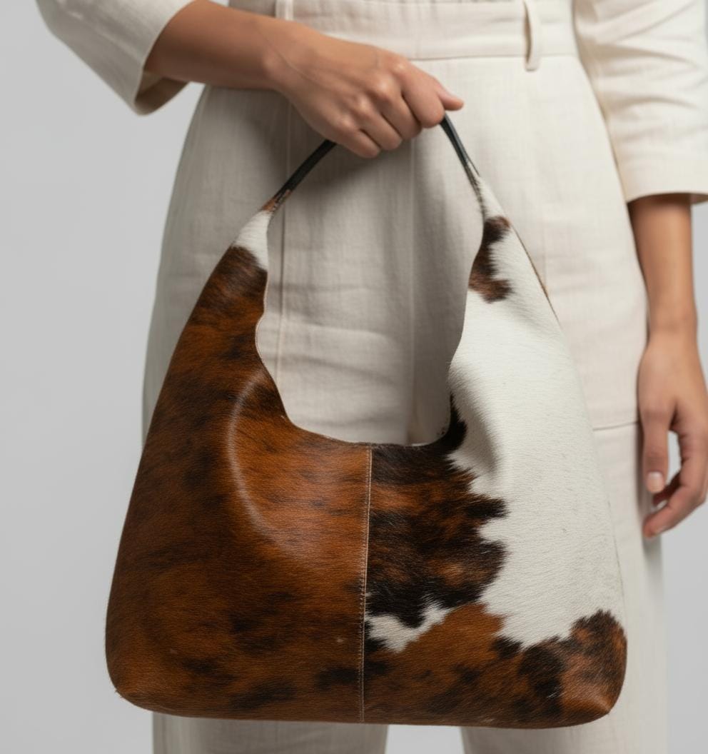 Handcrafted Slouchy Cowhide Crossbody Bag for Women Handcrafted Slouchy Cowhide Crossbody Bag for Women