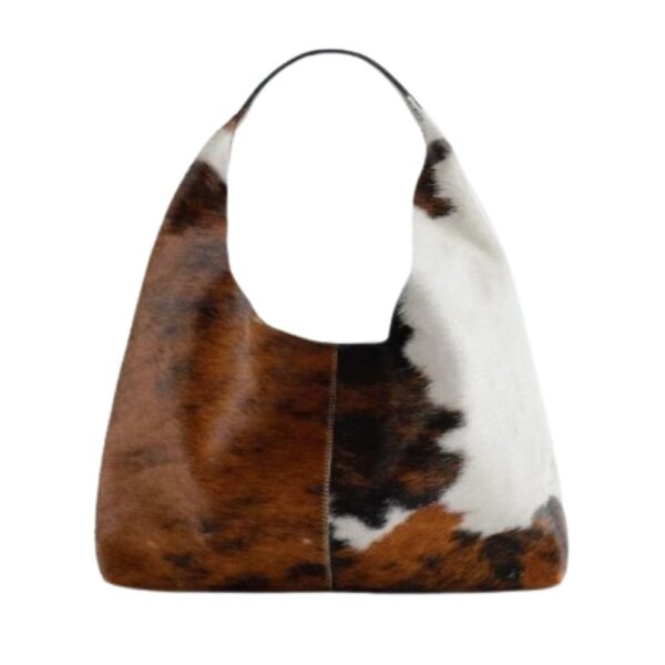 Handcrafted Slouchy Cowhide Crossbody Bag for Women