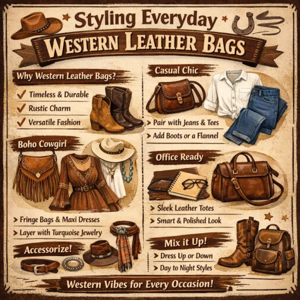 Styling Everyday Western Leather Bags with Flair
