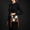 Zebra Fringe Cowhide Belted Bag 5 Zebra Fringe Cowhide Belted Bag - 1
