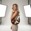 Slouchy Crescent Shaped Cowhide Shoulder Bag 7 Slouchy Crescent Shaped Cowhide Shoulder Bag - 5