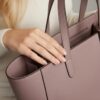 Mauve Luxe Everyday Suede Tote Bag - 6