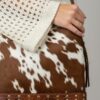 Embellished Cowhide Leather Shoulder Bag for Women 2 Embellished Cowhide Leather Shoulder Bag for Women - 2