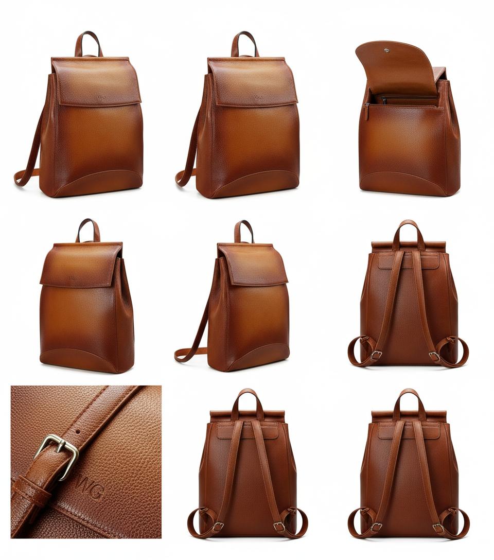WGB Sorrel Range Handcrafted Full-Grain Leather Convertible Backpack WGB Sorrel Range Handcrafted Full-Grain Leather Convertible Backpack