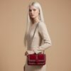 Velvet Rouge Braided Suede Crossbody Bag 4 Velvet Rouge Braided Suede Crossbody Bag - 4