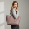 Mauve Luxe Everyday Suede Tote Bag - 8