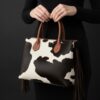 Gelata Brown Calf Hair Tote Bag 3 Gelata Brown Calf Hair Tote Bag - 2