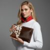 Vintage Lady Embellished Cowhide Clutch 6 Vintage Lady Embellished Cowhide Clutch - 3