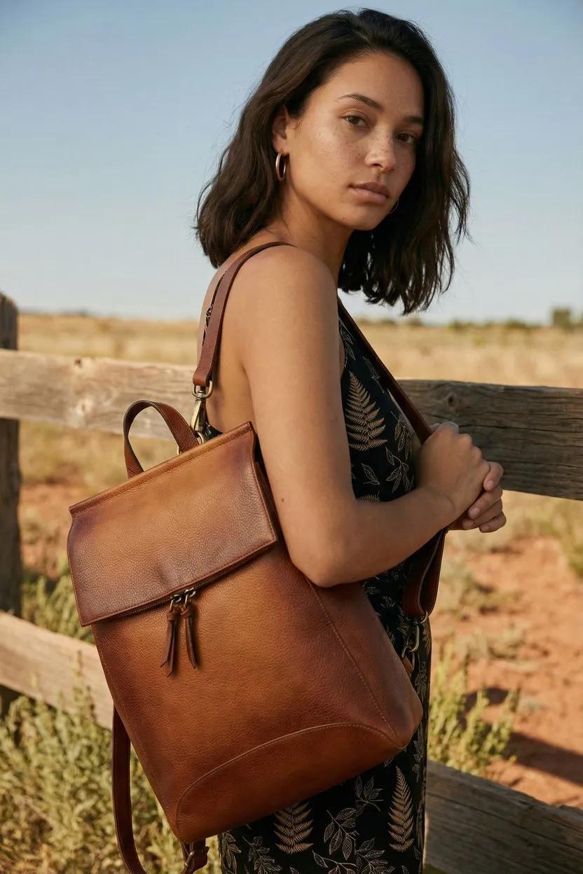 WGB Sorrel Range Handcrafted Full-Grain Leather Convertible Backpack WGB Sorrel Range Handcrafted Full-Grain Leather Convertible Backpack