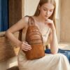 Terrace Convertible Leather Sling Backpack – 8L Full‑Grain Cowhide, Western‑Modern Carry 10 Terrace Convertible Leather Sling Backpack – 8L Full‑Grain Cowhide, Western‑Modern Carry - 10