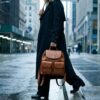Crosby Heritage Leather Backpack – Mountain Grain, Modern Lines - 6