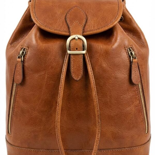 Sable Ridge Compact Leather Backpack