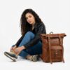 Amer Roll-Top Full-Grain Leather Backpack – Western-Modern Handcrafted Travel Pack 2 Amer Roll-Top Full-Grain Leather Backpack – Western-Modern Handcrafted Travel Pack - 2