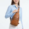Terrace Convertible Leather Sling Backpack – 8L Full‑Grain Cowhide, Western‑Modern Carry 5 Terrace Convertible Leather Sling Backpack – 8L Full‑Grain Cowhide, Western‑Modern Carry - 5