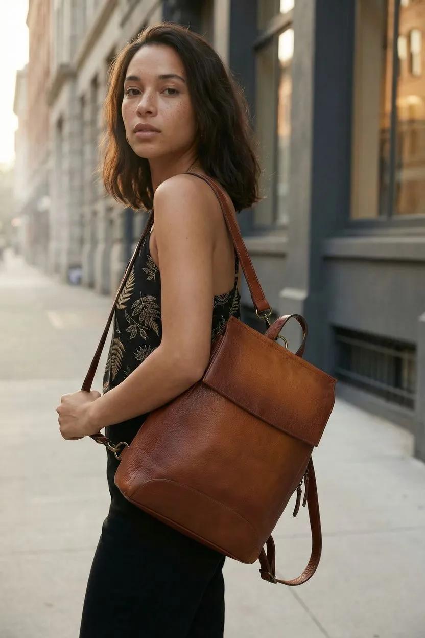 WGB Sorrel Range Handcrafted Full-Grain Leather Convertible Backpack WGB Sorrel Range Handcrafted Full-Grain Leather Convertible Backpack