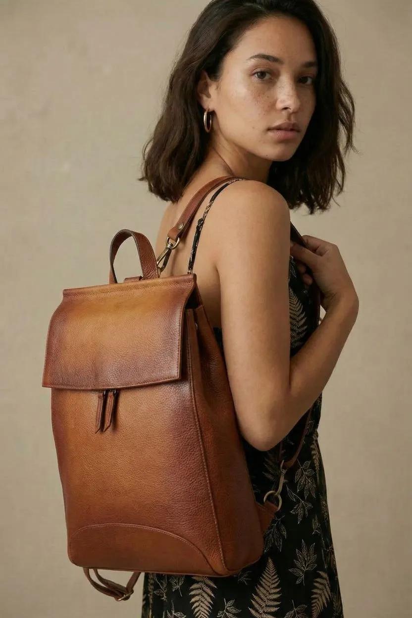 WGB Sorrel Range Handcrafted Full-Grain Leather Convertible Backpack WGB Sorrel Range Handcrafted Full-Grain Leather Convertible Backpack