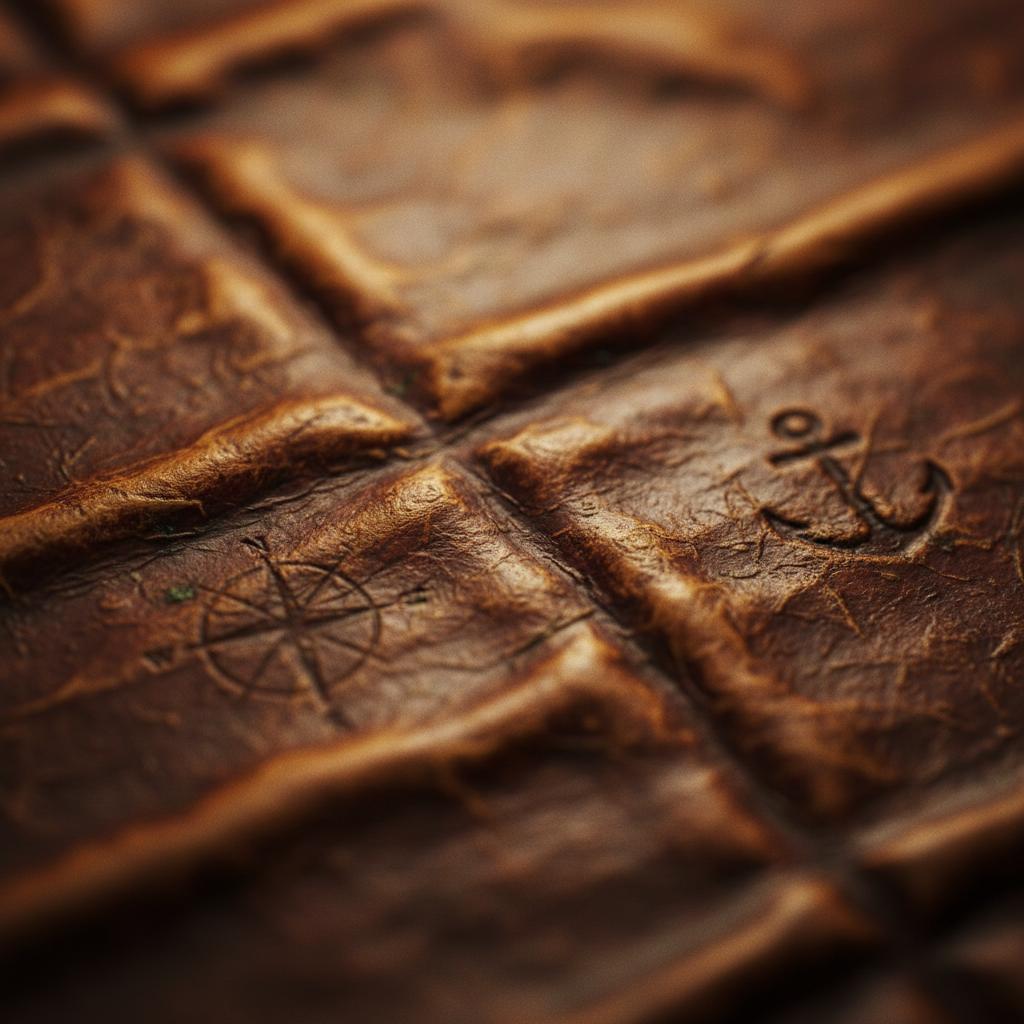 An artistic close-up of aged leather showing a rich patina that symbolizes the story and memories embedded in the material.
