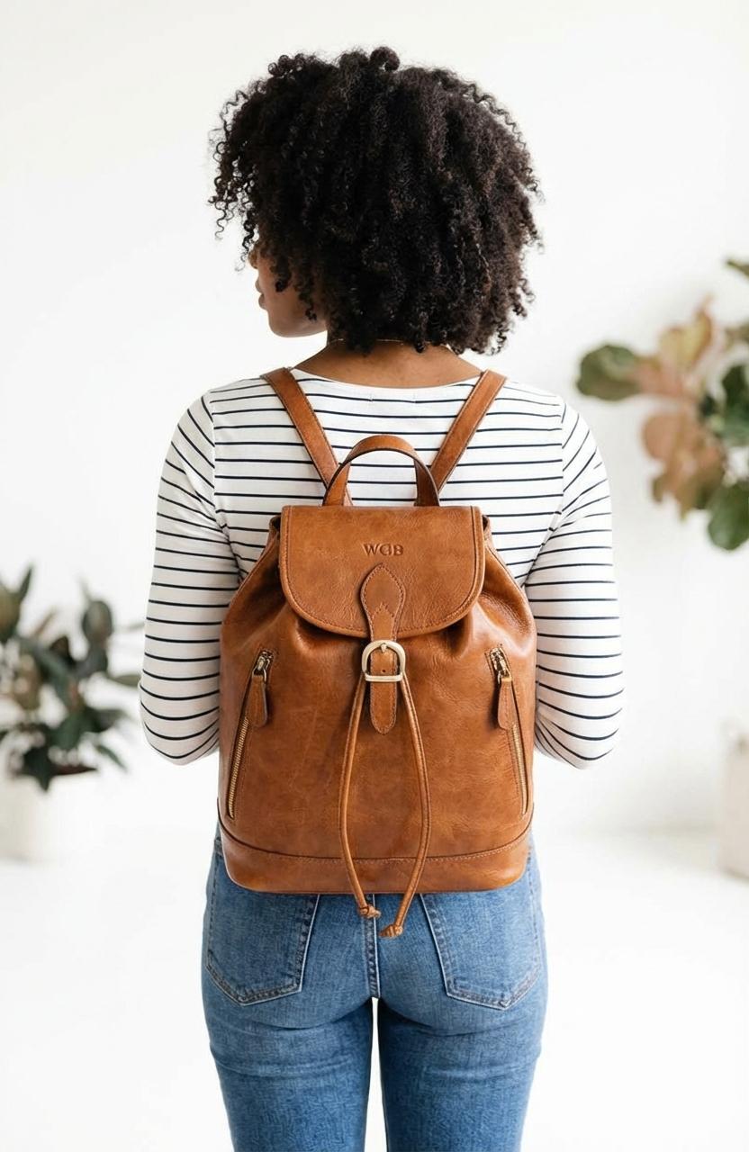 Sable Ridge Compact Leather Backpack Sable Ridge Compact Leather Backpack