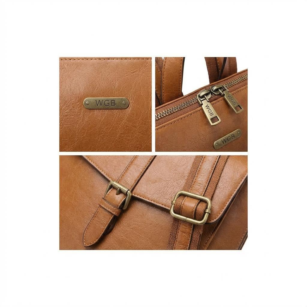 Saddle & City Full-Grain Leather Laptop Backpack Saddle & City Full-Grain Leather Laptop Backpack