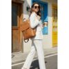 Saddle & City Full-Grain Leather Laptop Backpack 1 Saddle & City Full-Grain Leather Laptop Backpack - 1