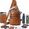 Terrace Convertible Leather Sling Backpack – 8L Full‑Grain Cowhide, Western‑Modern Carry 2 Terrace Convertible Leather Sling Backpack – 8L Full‑Grain Cowhide, Western‑Modern Carry - 2