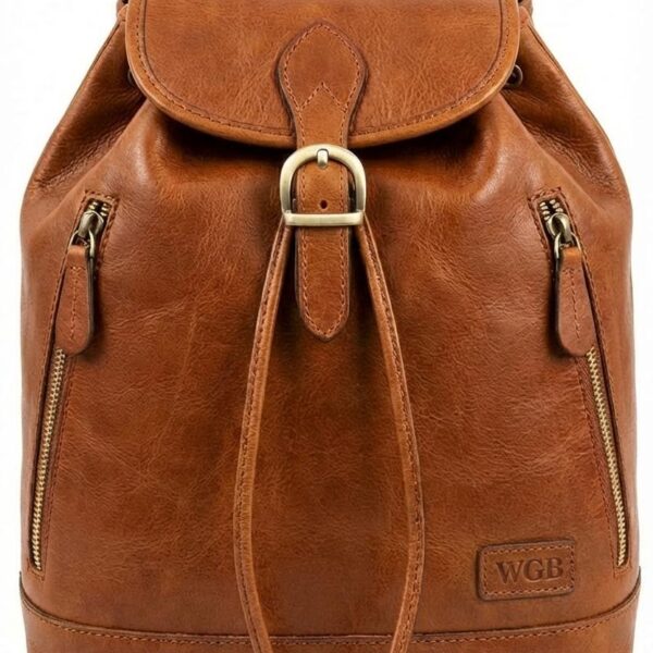 Sable Ridge Compact Leather Backpack
