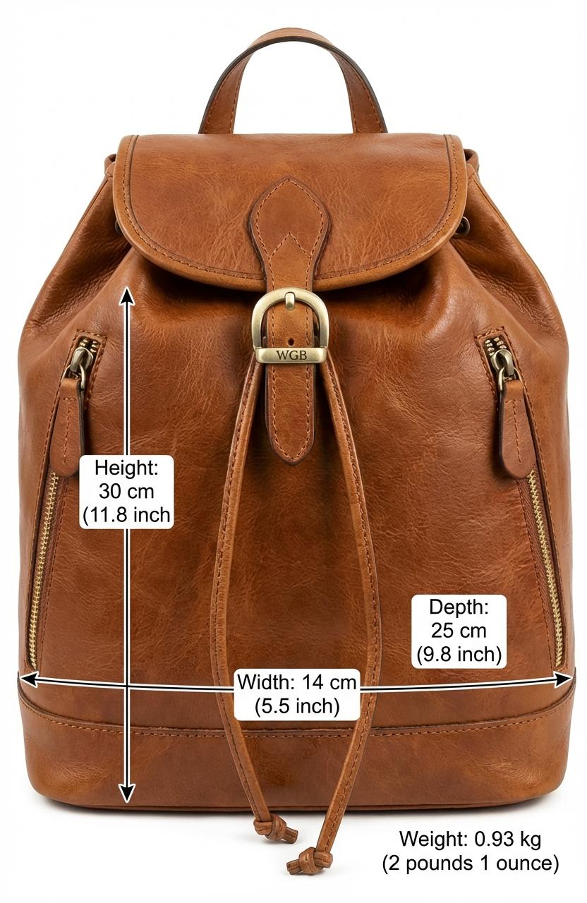 Sable Ridge Compact Leather Backpack Sable Ridge Compact Leather Backpack