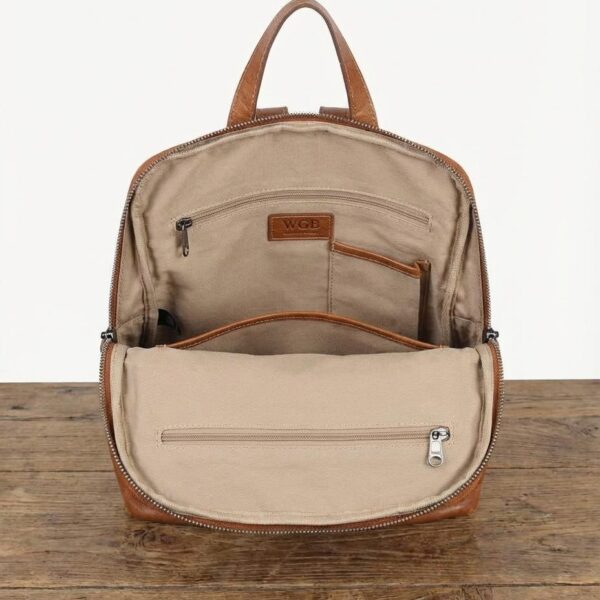 Saddlehouse Compact Leather Backpack - 2