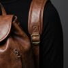 Sable Ridge Compact Leather Backpack 9 Sable Ridge Compact Leather Backpack - 9