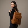 Saddle & City Full-Grain Leather Laptop Backpack 8 Saddle & City Full-Grain Leather Laptop Backpack - 8