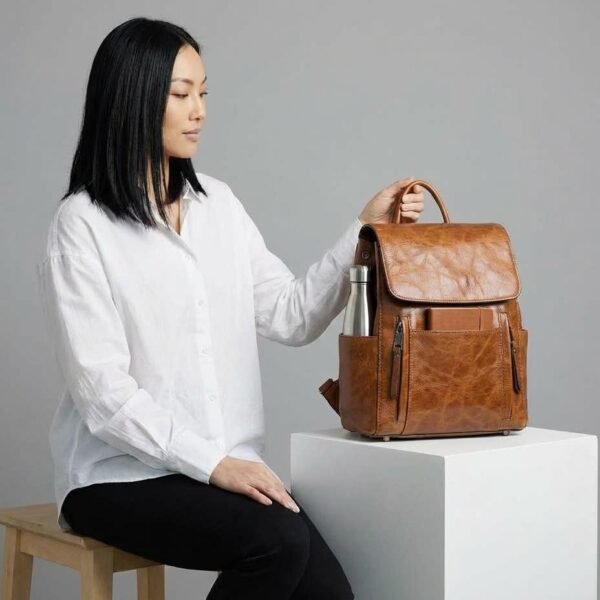 Montmarte Convertible Full-Grain Leather Backpack - 6