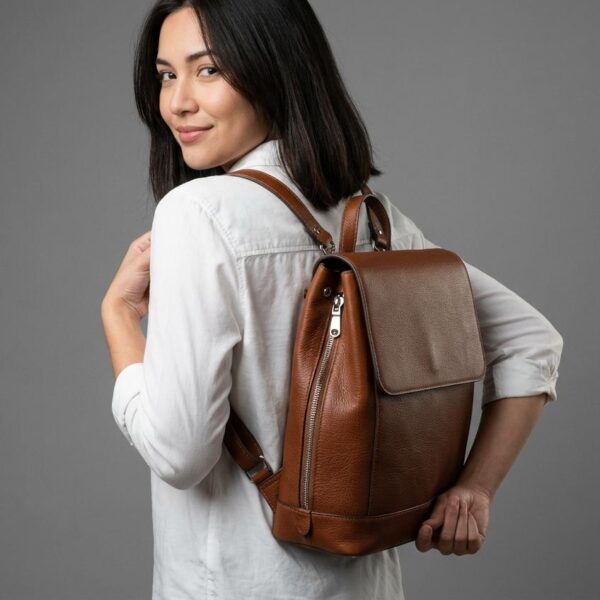 Montmarte Convertible Full-Grain Leather Backpack - 8