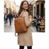 Saddlehouse Compact Leather Backpack 1 Saddlehouse Compact Leather Backpack - 1